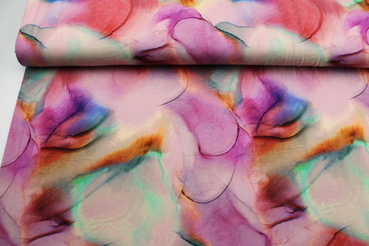 Jersey "Marble" mamorierter Jersey mit Farbverlauf